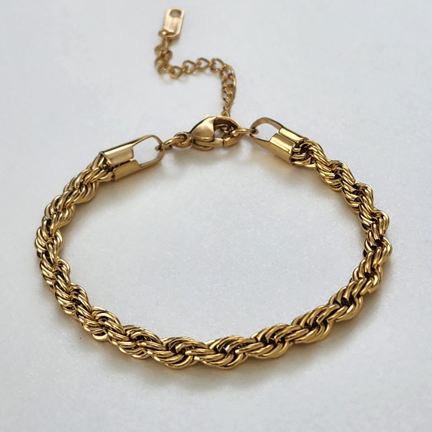 PULSERA TEJIDO LAZO 5mm ORO 18K LAMINADO