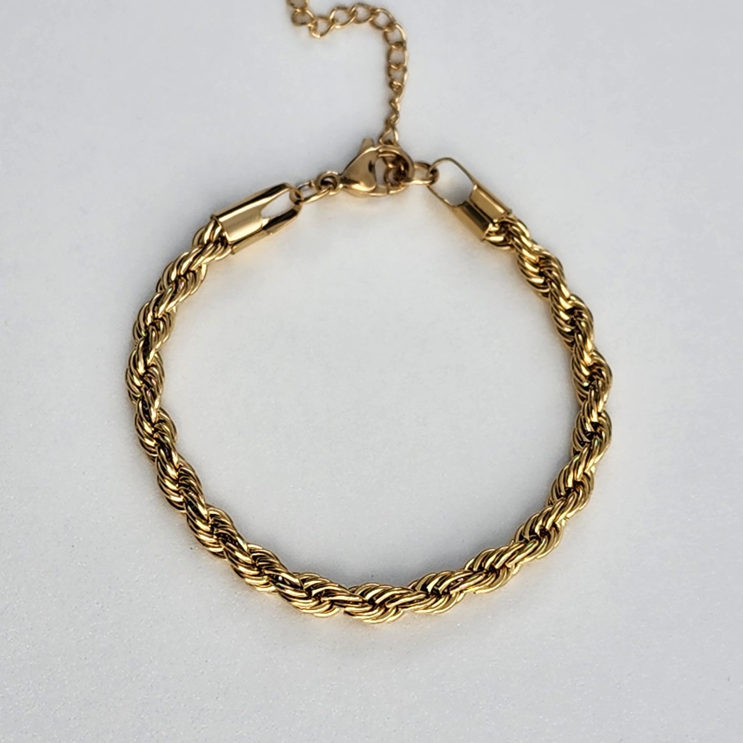 PULSERA TEJIDO LAZO 5mm ORO 18K LAMINADO