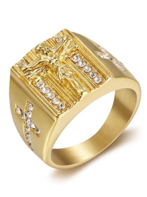 ANILLO SANGRE DE CRISTO ORO 18K LAMINADO