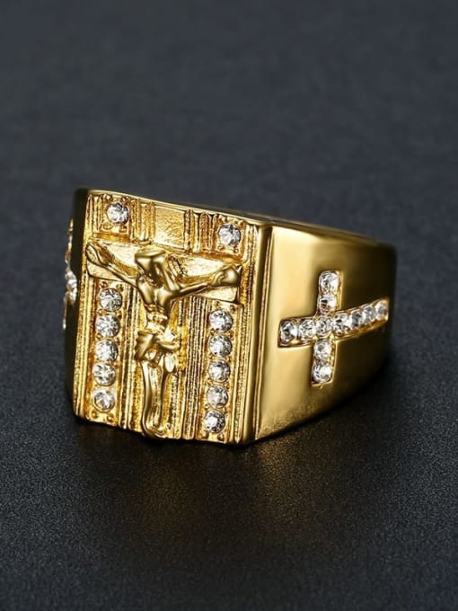 ANILLO SANGRE DE CRISTO ORO 18K LAMINADO