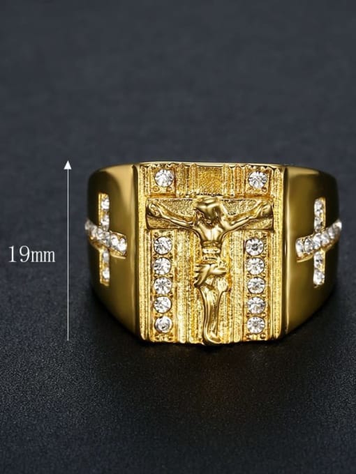 ANILLO SANGRE DE CRISTO ORO 18K LAMINADO