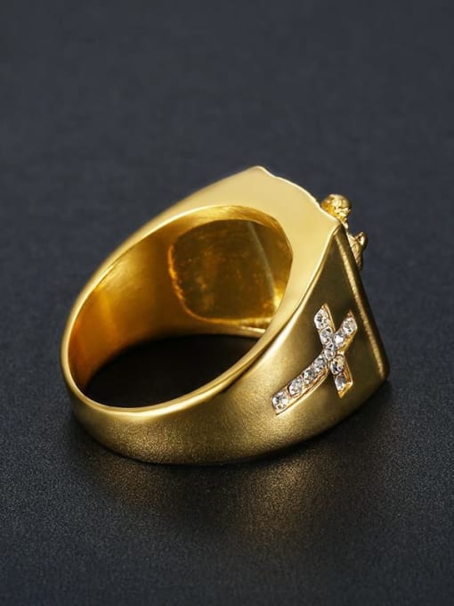 ANILLO SANGRE DE CRISTO ORO 18K LAMINADO