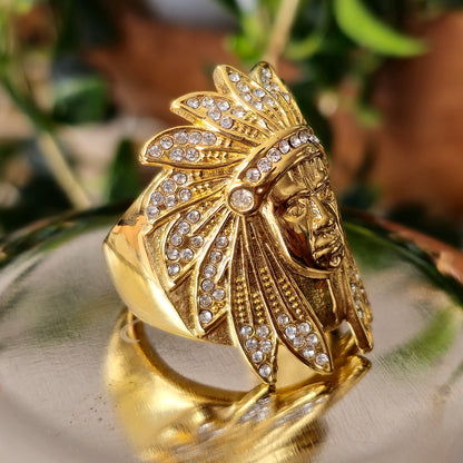 ANILLO GOLDEN INCA ORO 18K LAMINADO